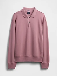 Heavyweight Oversized Polo Shirt Sweatshirt