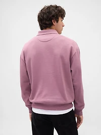 Heavyweight Oversized Polo Shirt Sweatshirt