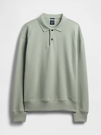 Heavyweight Oversized Polo Shirt Sweatshirt