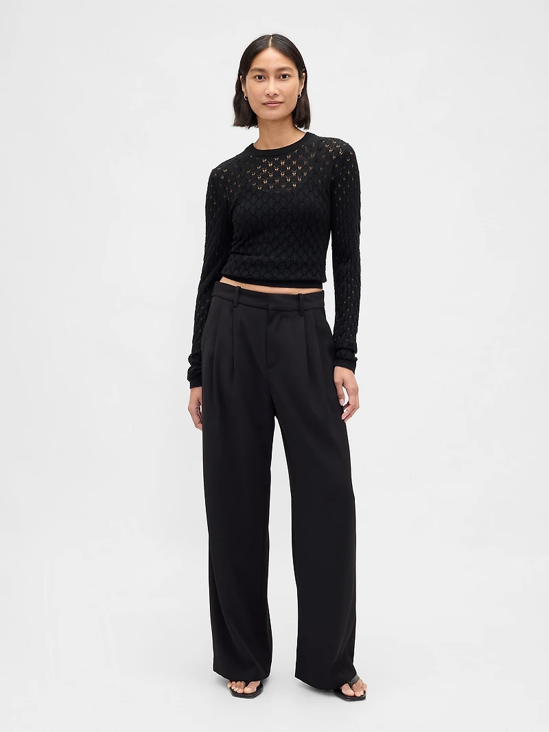 Pointelle Sweater