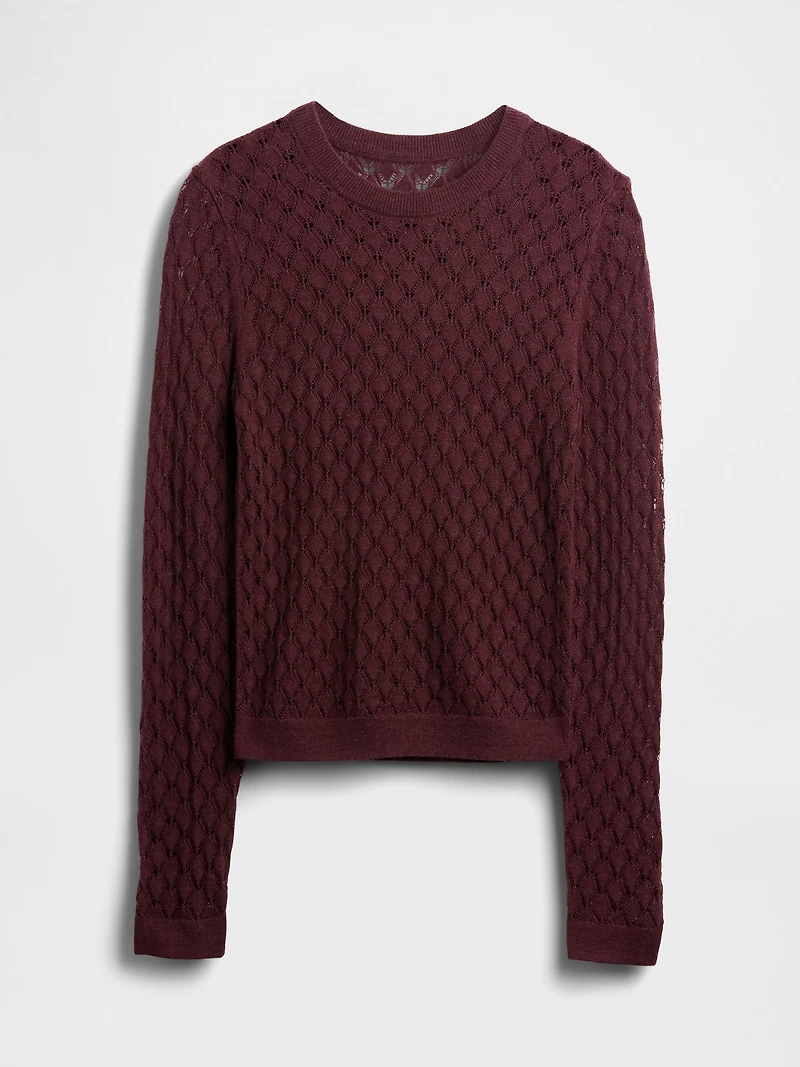 Pointelle Sweater