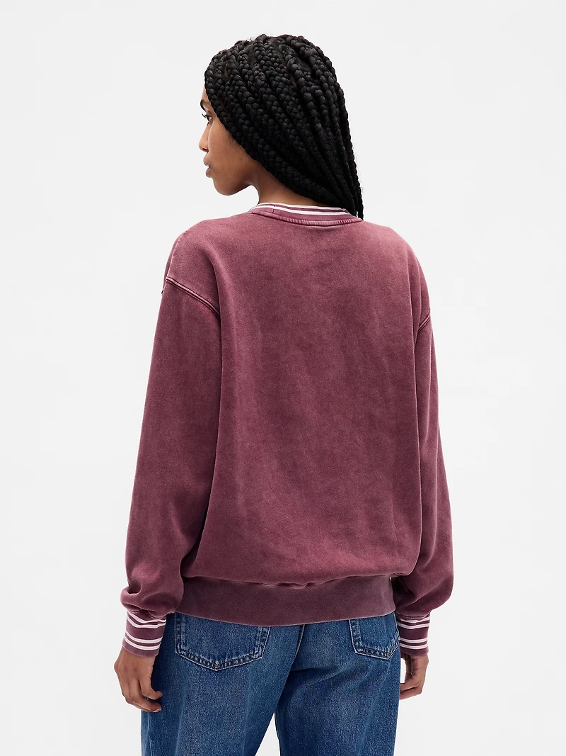 VintageSoft Oversized Logo Sweatshirt