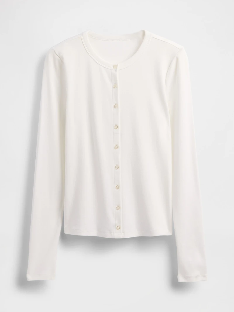 Modern Crewneck Cardigan