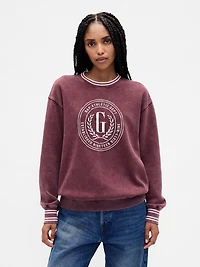 VintageSoft Oversized Logo Sweatshirt