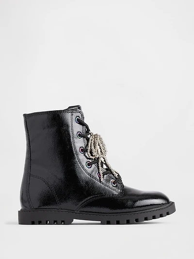 Kids Charm Lace-Up Boots