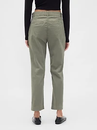Mid Rise Straight Khakis