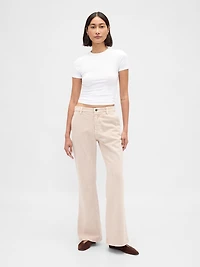 Low Rise Flare Khakis
