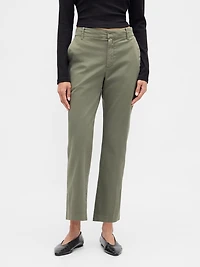 Mid Rise Straight Khakis