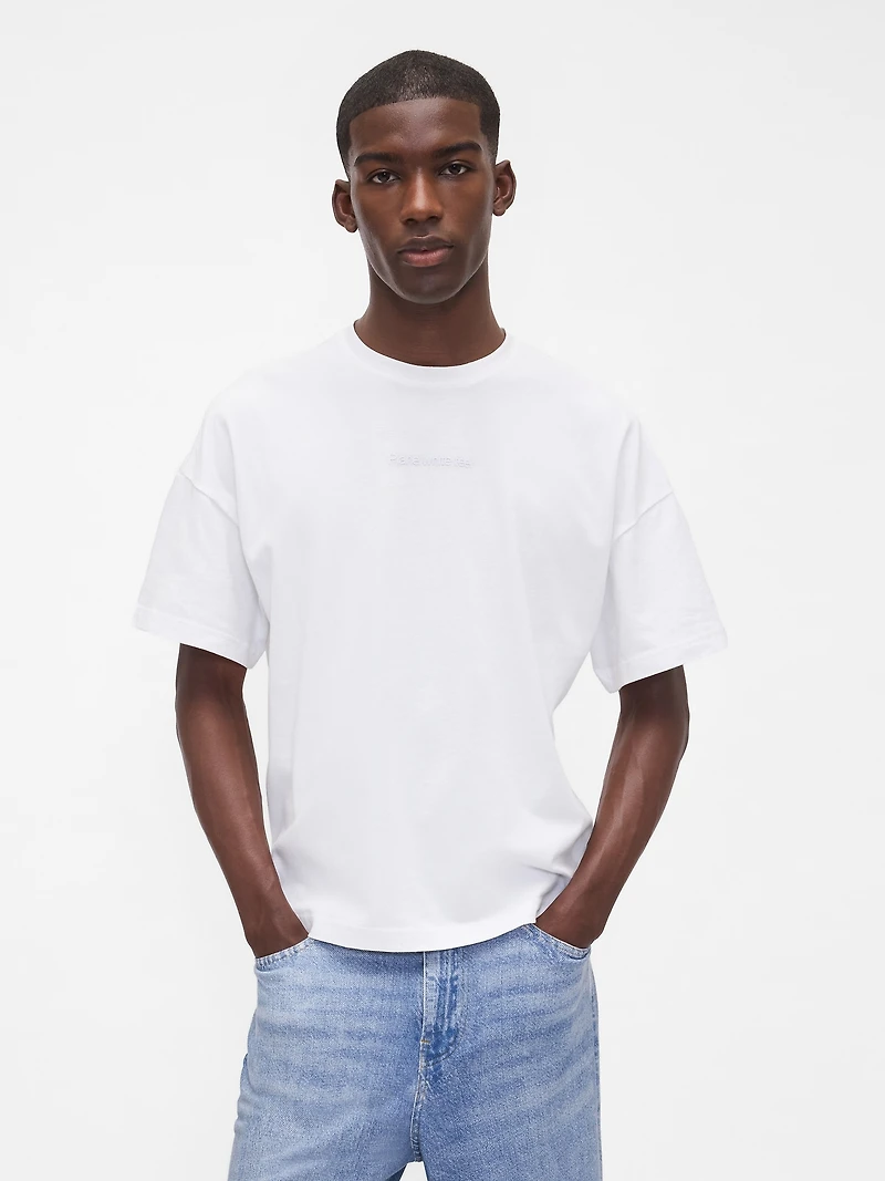 T-shirt à imprimé en coton biologique × BÉIS