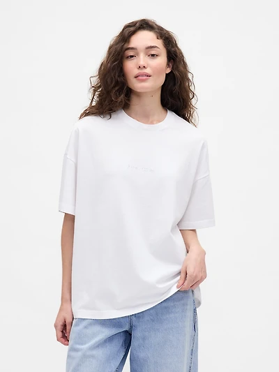 T-shirt à imprimé en coton biologique × BÉIS