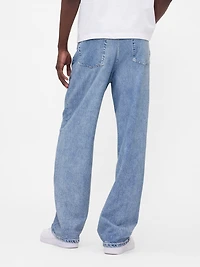 × BÉIS Knit Denim Baggy Jeans