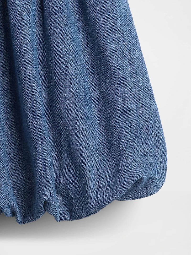 Kids Denim Bubble Skirt