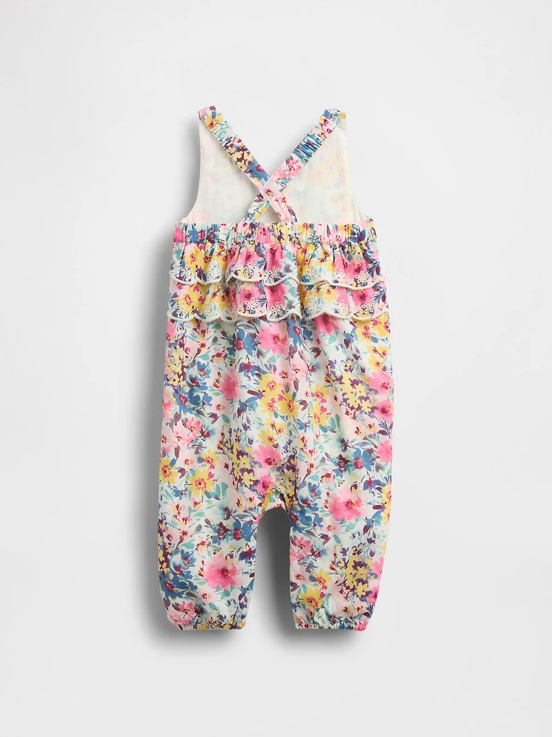 Baby Ruffle-Back Floral One-Piece