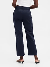 Mid Rise Straight Khakis