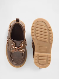 Toddler Vegan Leather Boat Shoes