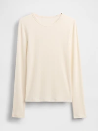 Pointelle Rib T-Shirt