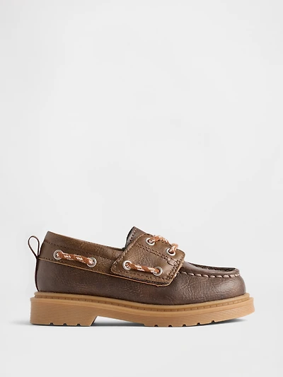 Toddler Vegan Leather Boat Shoes