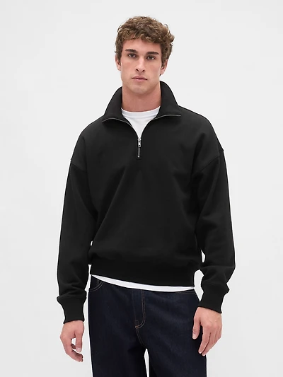 Heavyweight Oversized Quarter-Zip Pullover