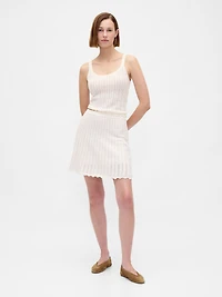 100% Cotton Pointelle Tank Top