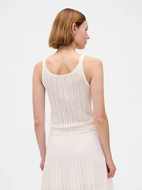 100% Cotton Pointelle Tank Top
