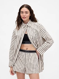 × BÉIS Poplin Dolman Big Shirt