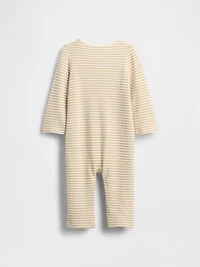 Baby Waffle Bear Pocket One-Piece