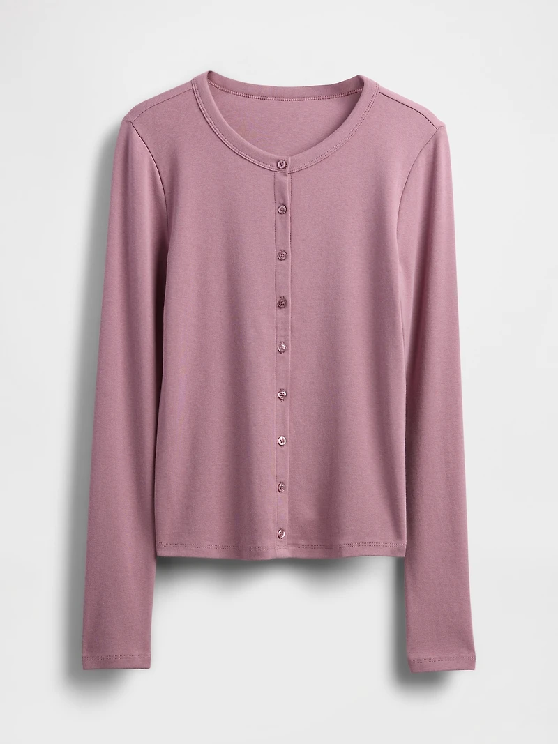 Modern Crewneck Cardigan