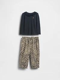Baby Eyelet Collar Outfit Set