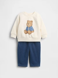 Baby VintageSoft Brannan Bear Outfit Set