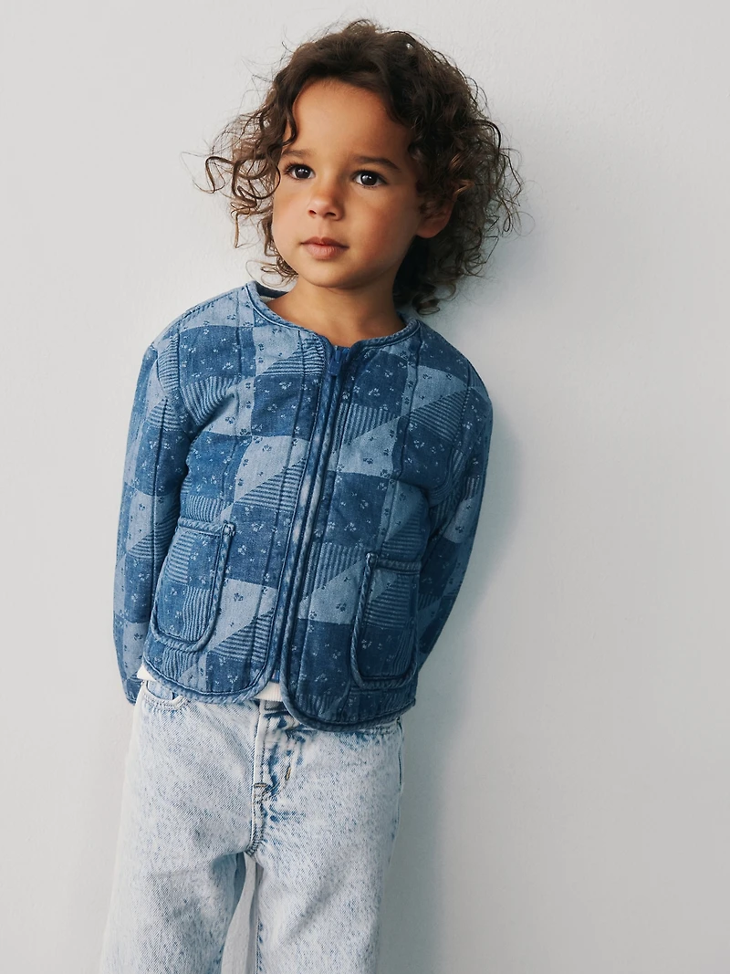 Baby & Toddler Quilted Patchwork Denim Jacket