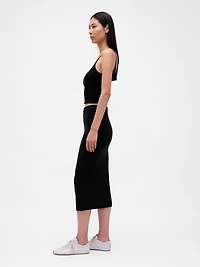 CashSoft Stretch Midi Skirt