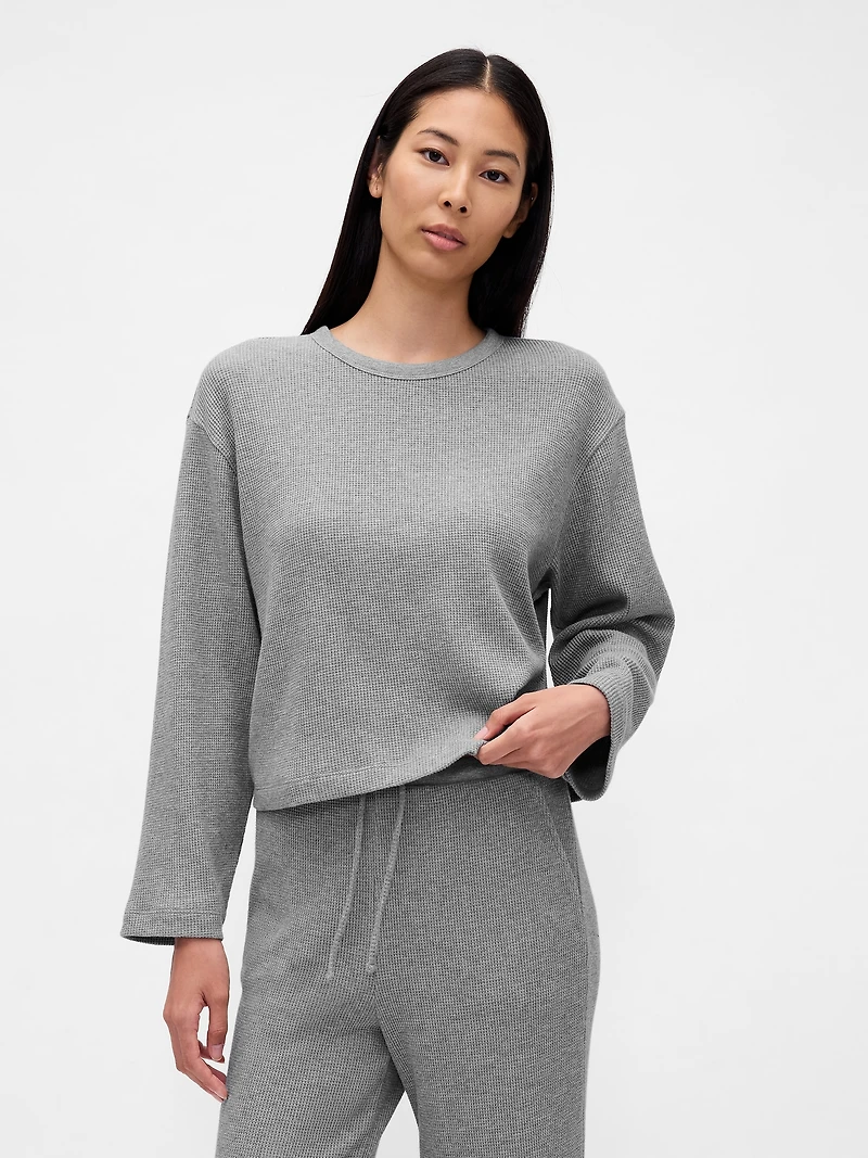 Waffle Crop PJ Top