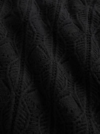 CashSoft Pointelle Turtleneck Sweater Dress