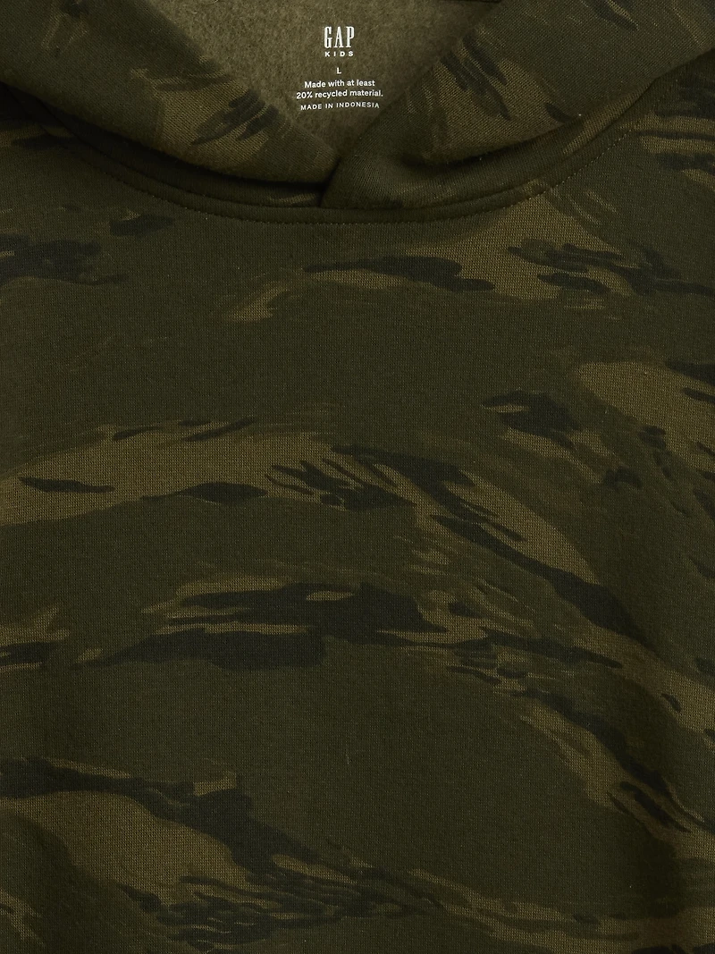 Kids Relaxed Camo Hoodie