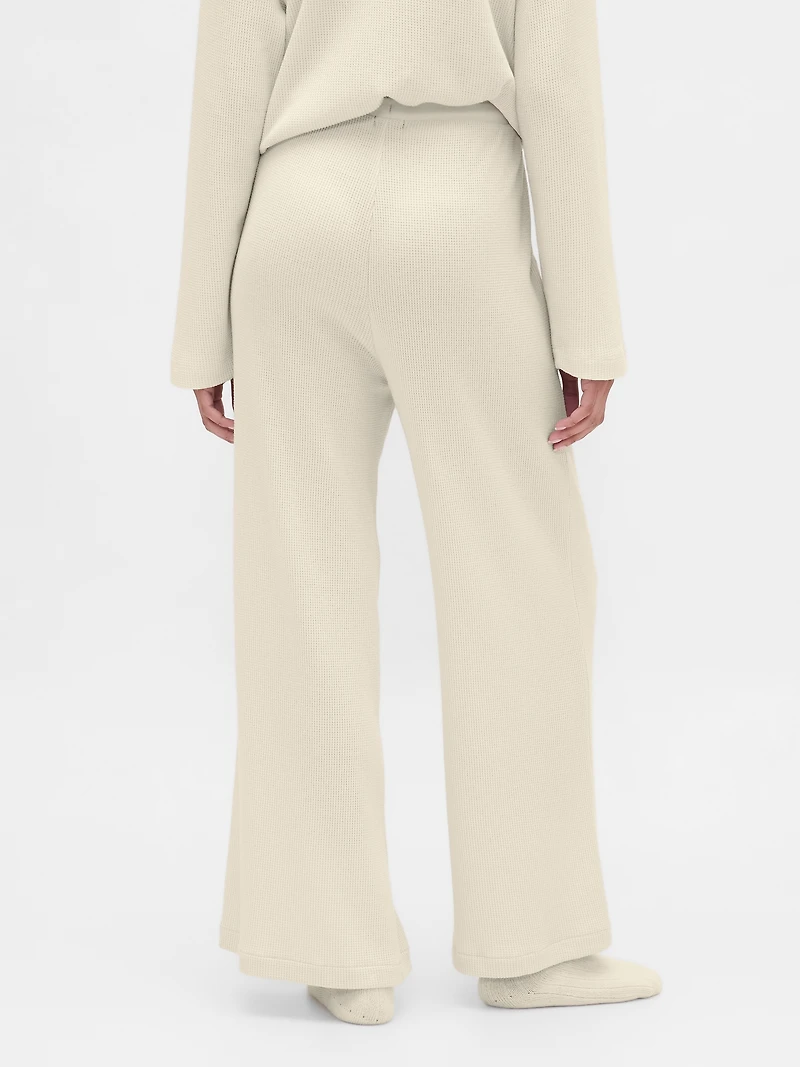 Waffle Wide-Leg PJ Pants