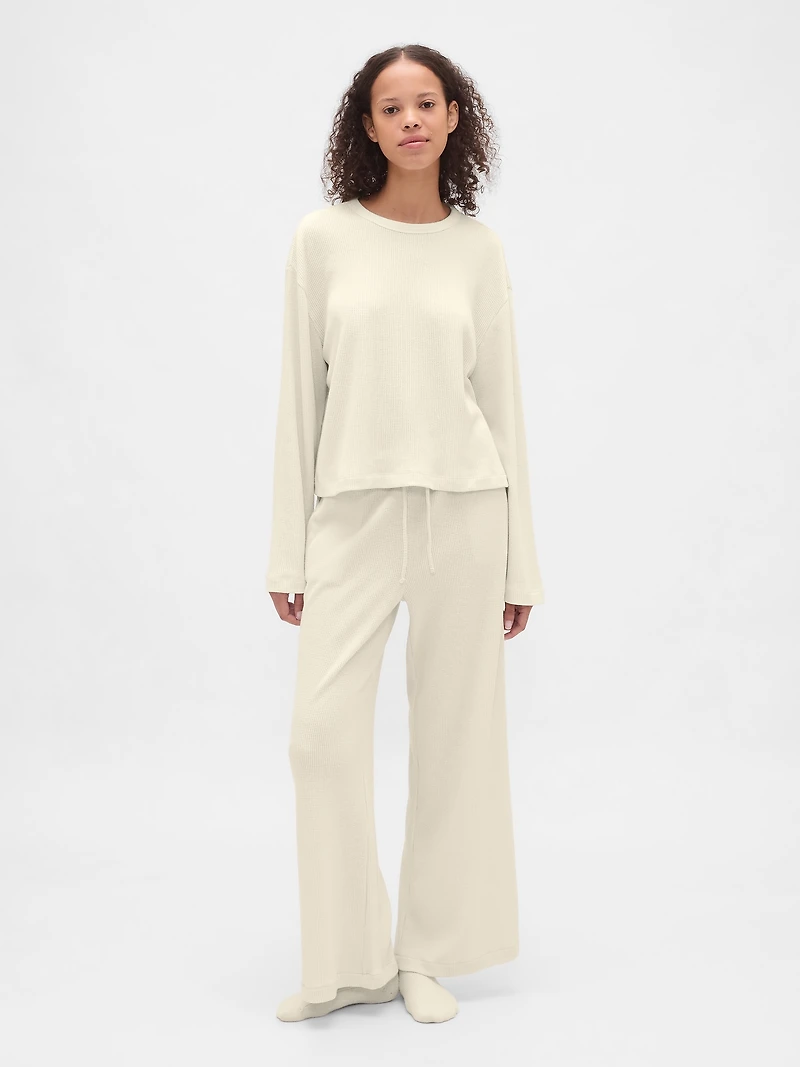 Waffle Crop PJ Top