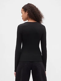 Sheer Modern Rib T-Shirt