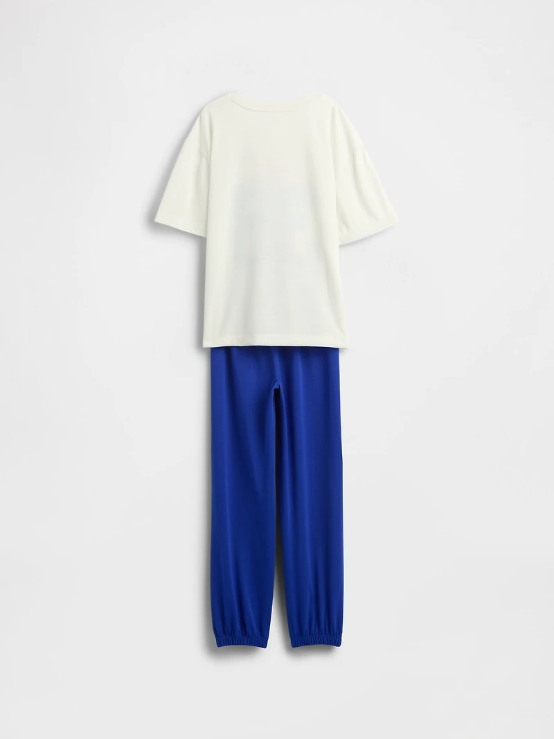 Kids Superman Oversized Recycled PJ Jogger Set