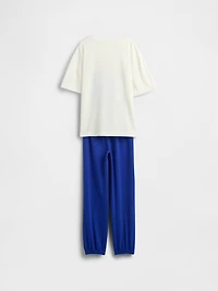 Kids Superman Oversized Recycled PJ Jogger Set