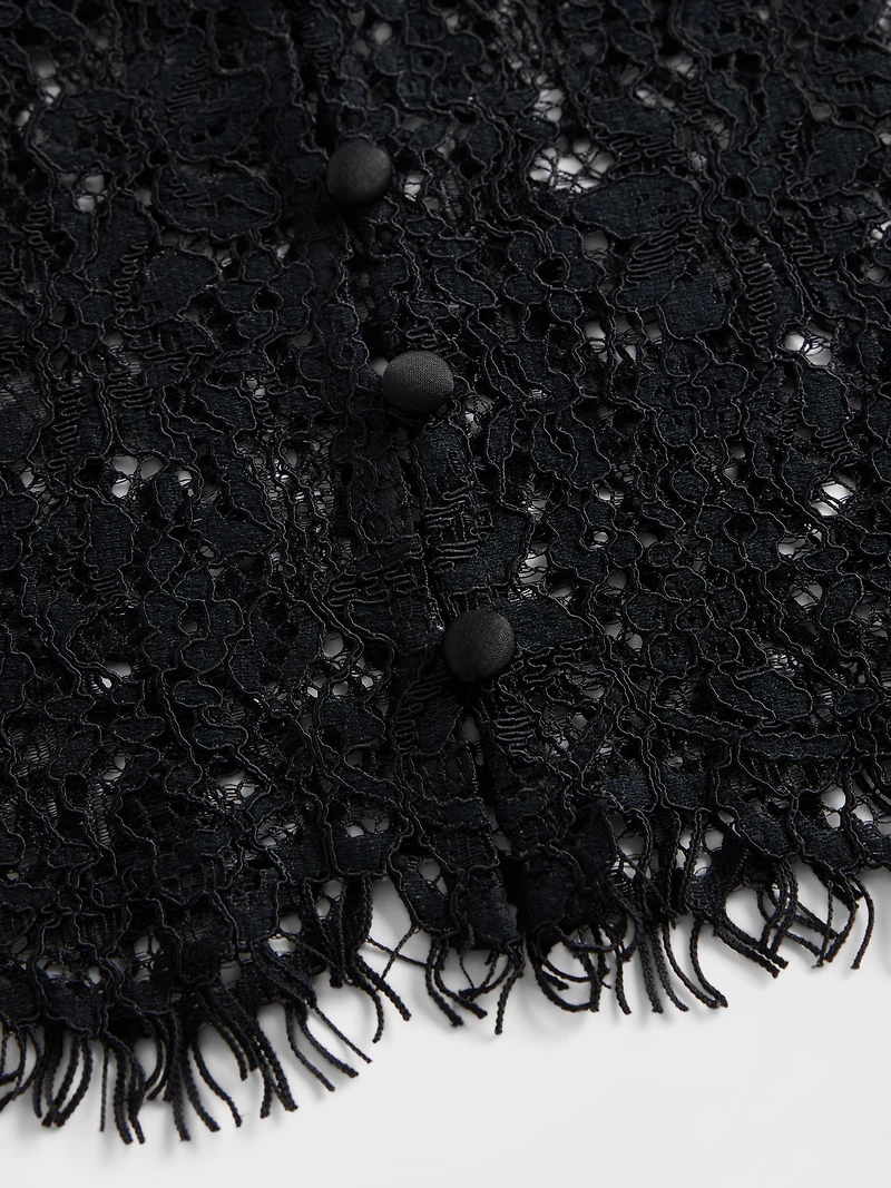 Lace V-Neck Top