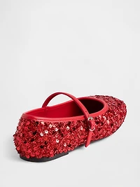 Kids Sequin Ballet Flats