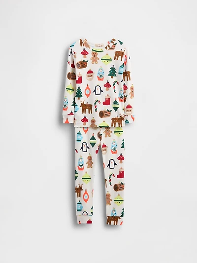 Pyjama des Fêtes en coton biologique brossé pour Bébé et Tout-petit