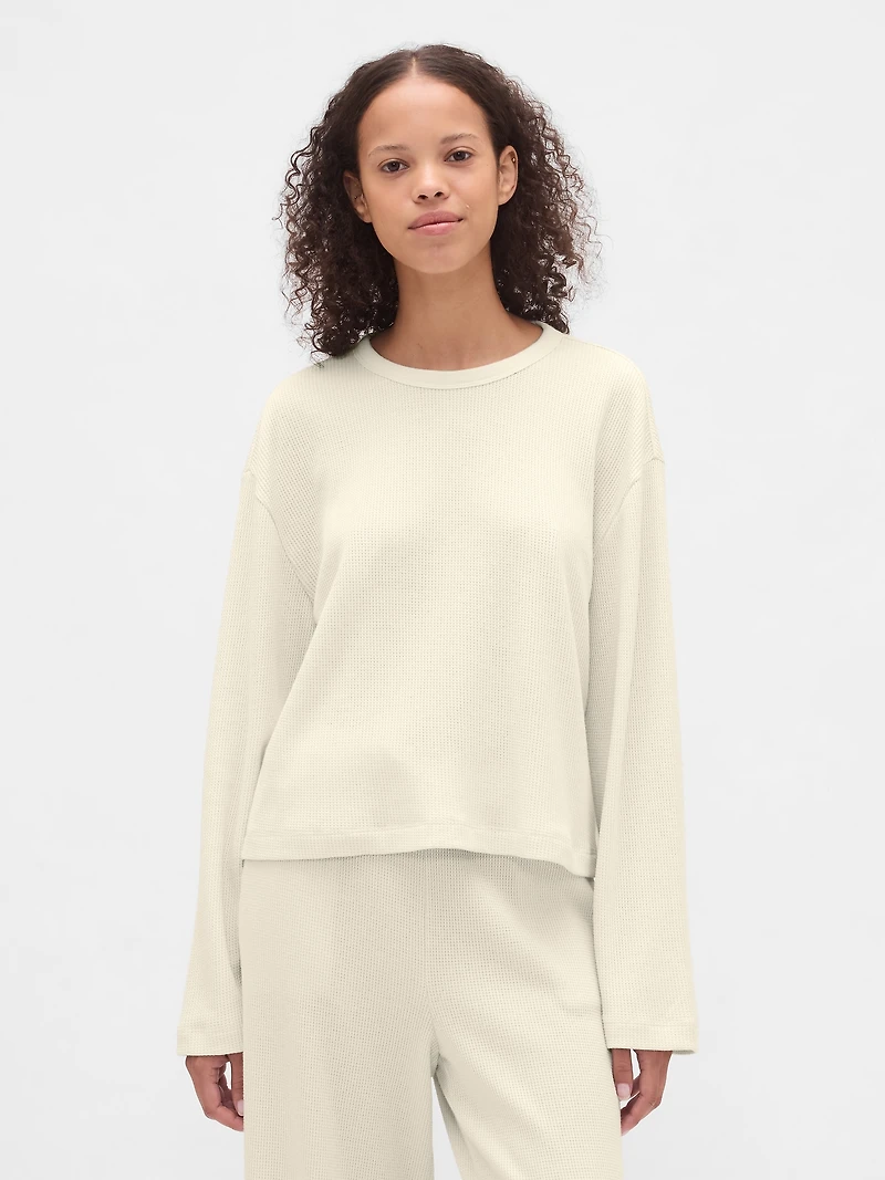 Waffle Crop PJ Top