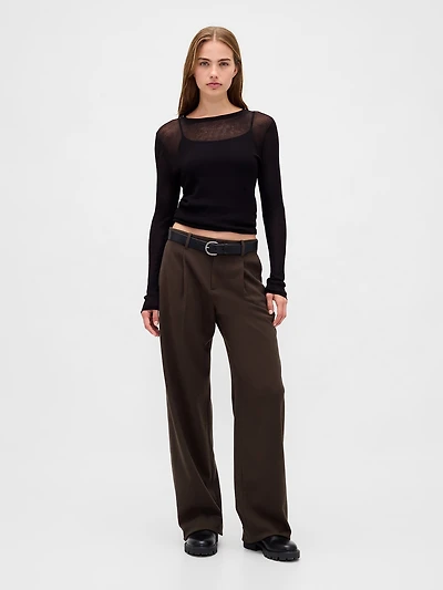 365 Low Rise Pleated Trousers