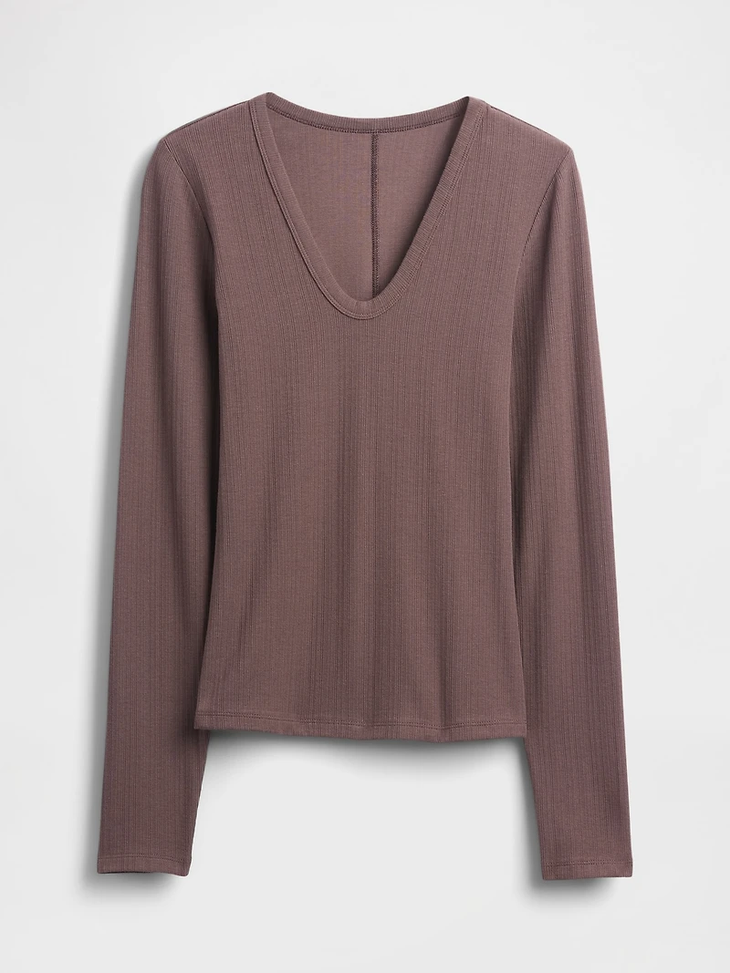 Sheer Modern Rib T-Shirt