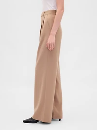 365 High Rise Brushed Twill Pleated Trousers