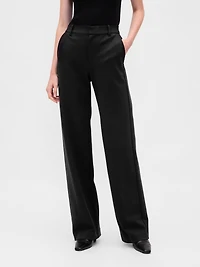 High Rise Ponte Wide-Leg Pants