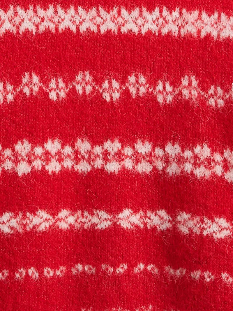 Fuzzy Oversized Crewneck Sweater