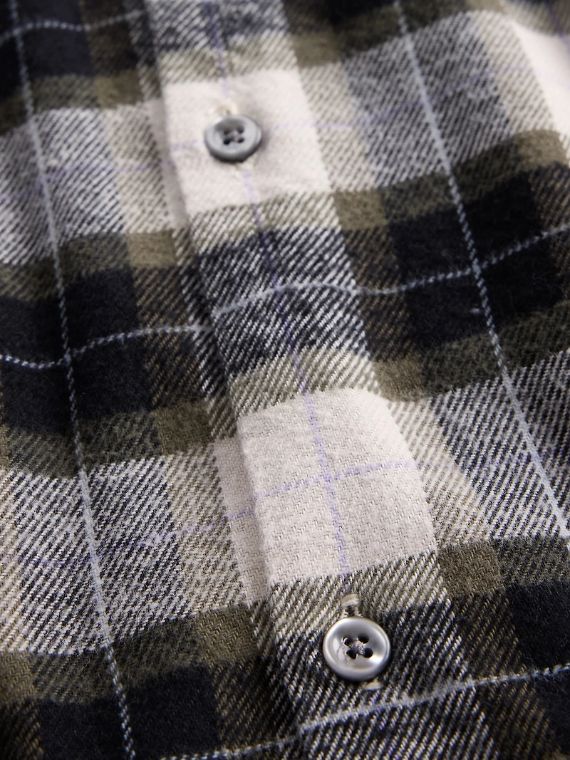 Organic Cotton Relaxed Flannel Shirt