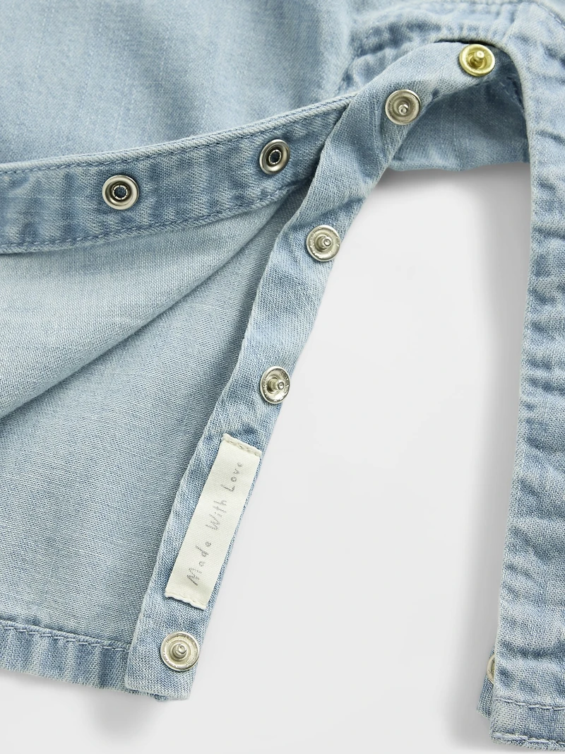 Baby Denim Ruffle One-Piece